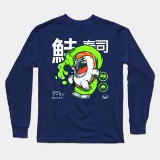 Salmon Sushi feat. wasabi Long Sleeve T-Shirt